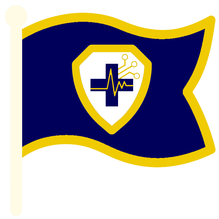 Emergency Cyber Response All Clear Flag for dark backgrounds